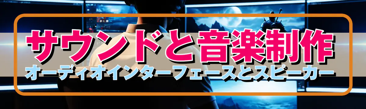 サウンドと音楽制作：オーディオインターフェースとスピーカー