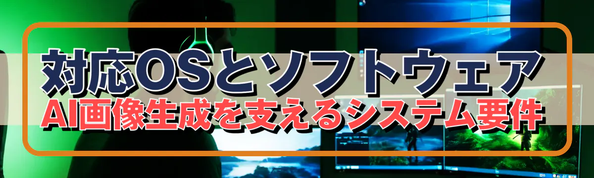 対応OSとソフトウェア：AI画像生成を支えるシステム要件