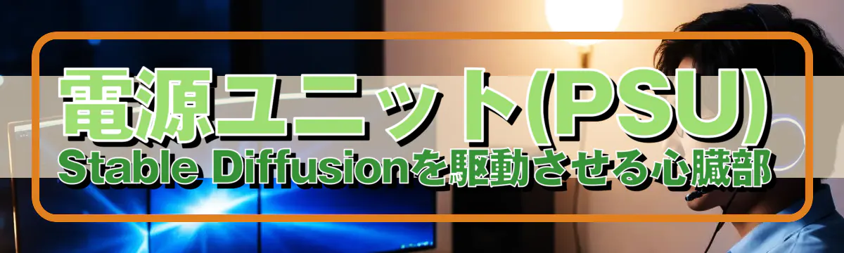 電源ユニット(PSU)：Stable Diffusionを駆動させる心臓部