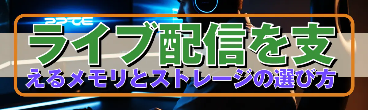 ライブ配信を支えるメモリとストレージの選び方