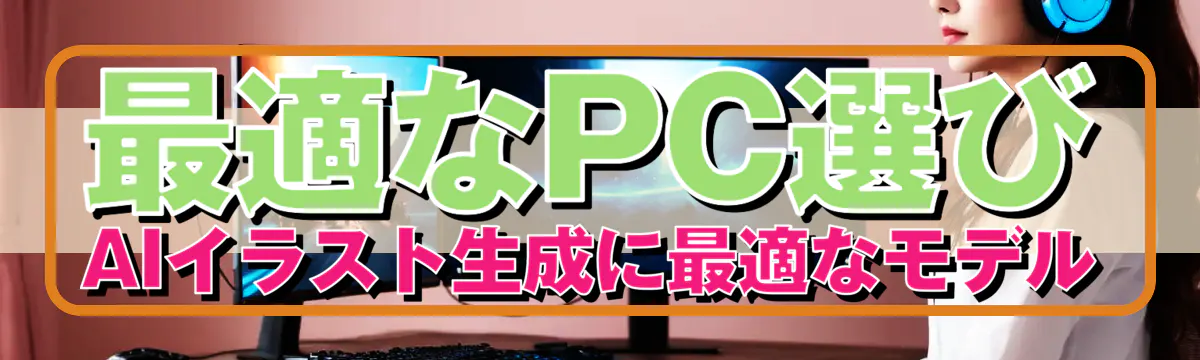 最適なPC選び AIイラスト生成に最適なモデル