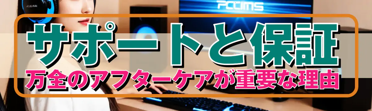 サポートと保証 万全のアフターケアが重要な理由