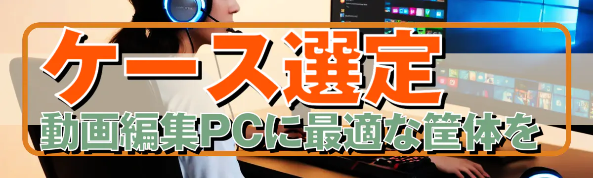 ケース選定 動画編集PCに最適な筐体を