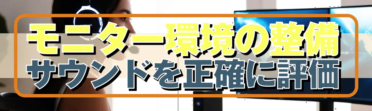 モニター環境の整備 サウンドを正確に評価