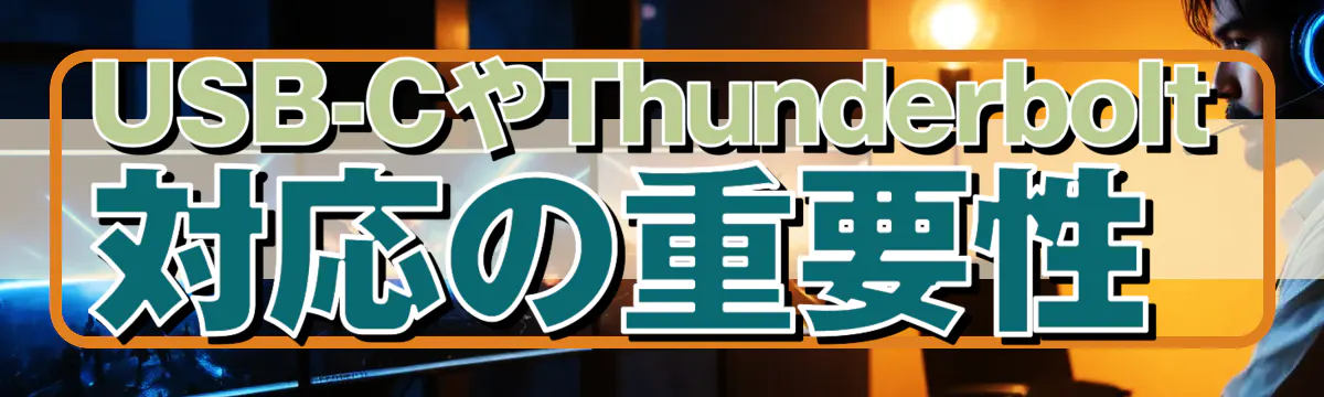 USB-CやThunderbolt対応の重要性 
