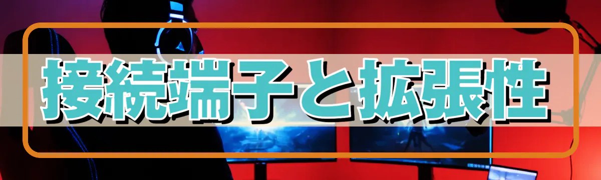 接続端子と拡張性
