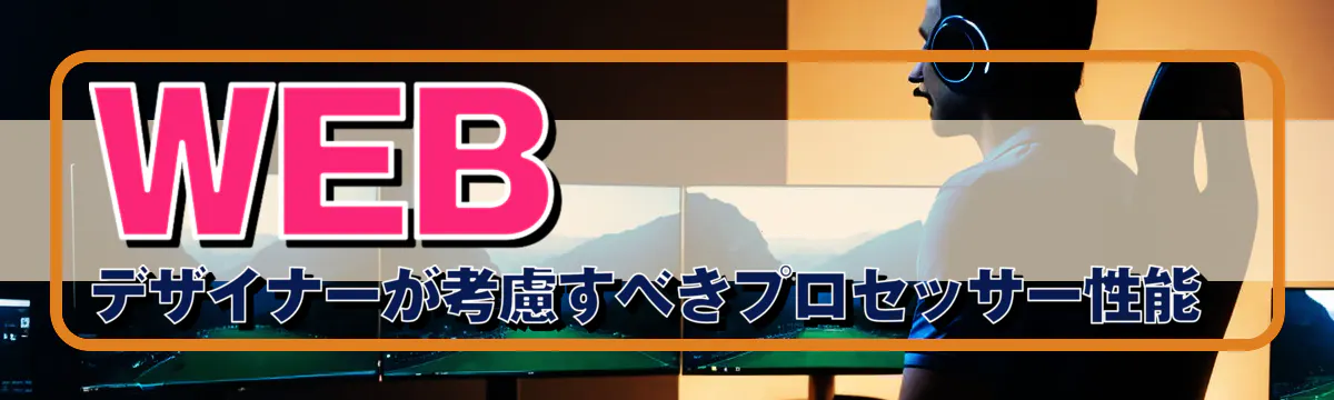 WEBデザイナーが考慮すべきプロセッサー性能 
