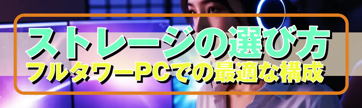 ストレージの選び方 フルタワーPCでの最適な構成