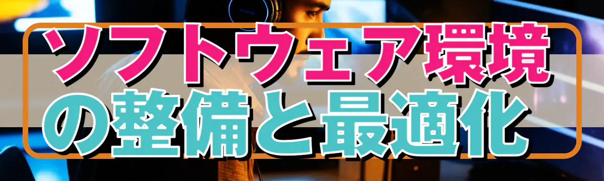 ソフトウェア環境の整備と最適化