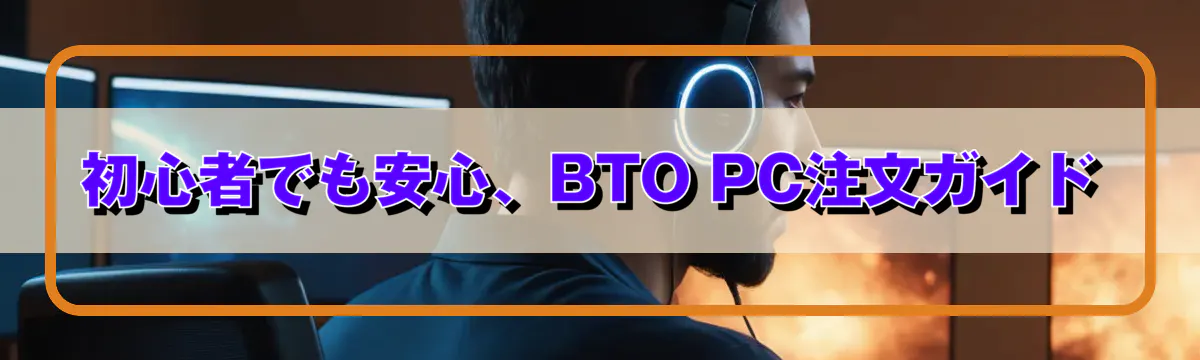 初心者でも安心、BTO PC注文ガイド