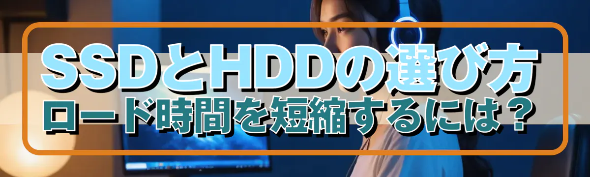 SSDとHDDの選び方 ロード時間を短縮するには?