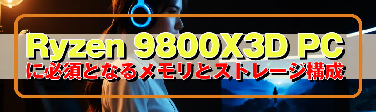 Ryzen 9800X3D PCに必須となるメモリとストレージ構成