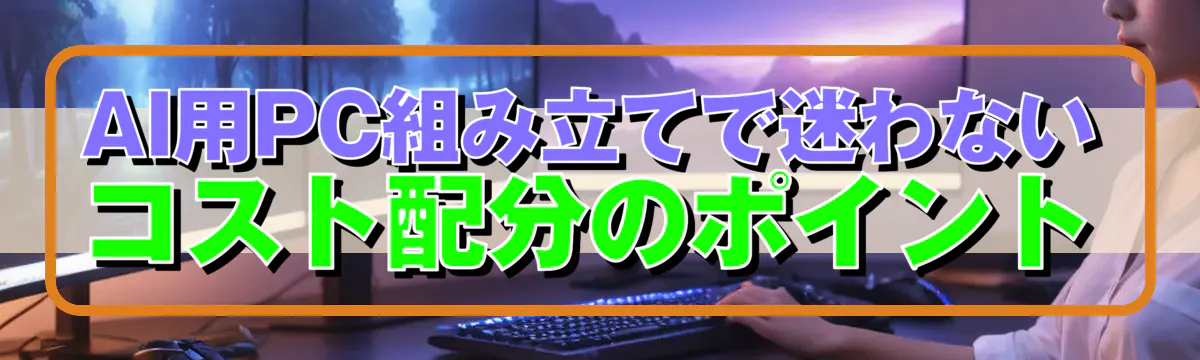 AI用PC組み立てで迷わないコスト配分のポイント