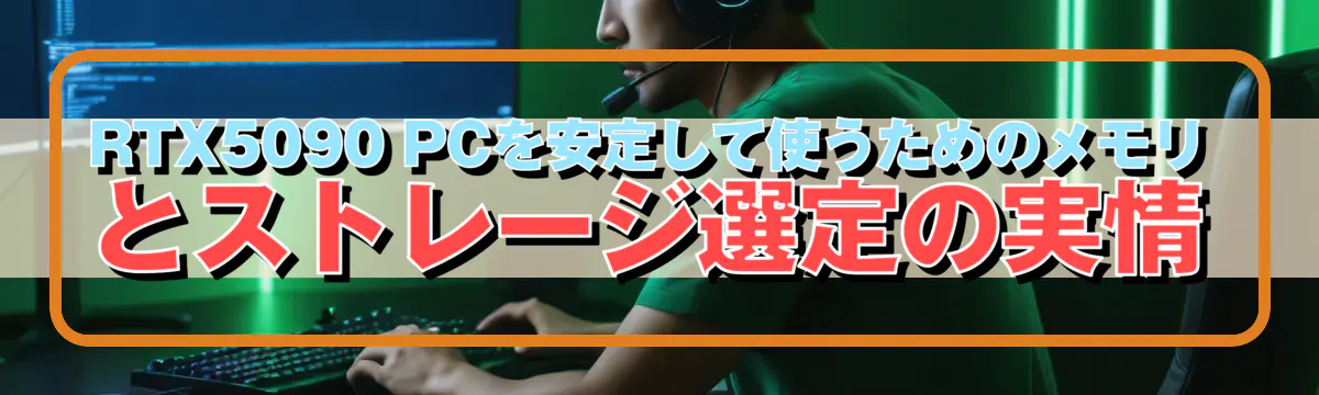 RTX5090 PCを安定して使うためのメモリとストレージ選定の実情