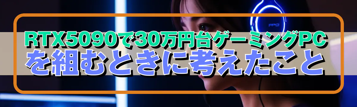 RTX5090で30万円台ゲーミングPCを組むときに考えたこと