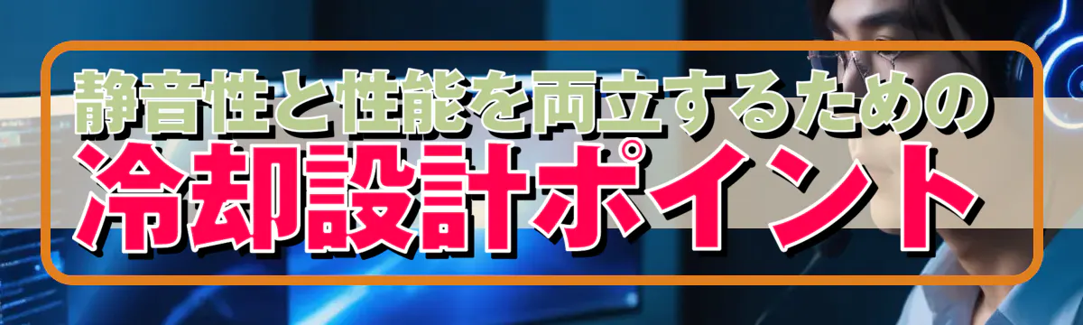静音性と性能を両立するための冷却設計ポイント