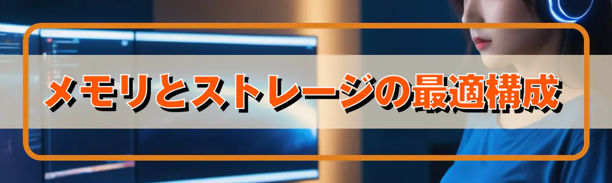 メモリとストレージの最適構成