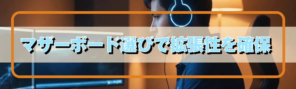 マザーボード選びで拡張性を確保