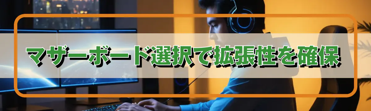 マザーボード選択で拡張性を確保