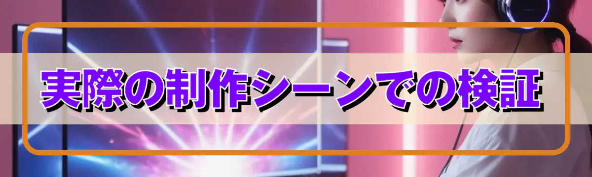 実際の制作シーンでの検証