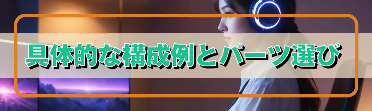 具体的な構成例とパーツ選び