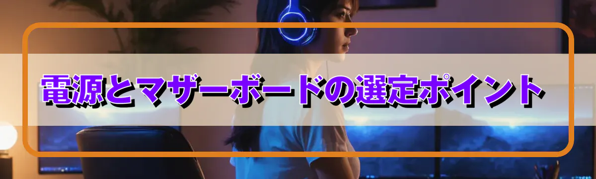 電源とマザーボードの選定ポイント