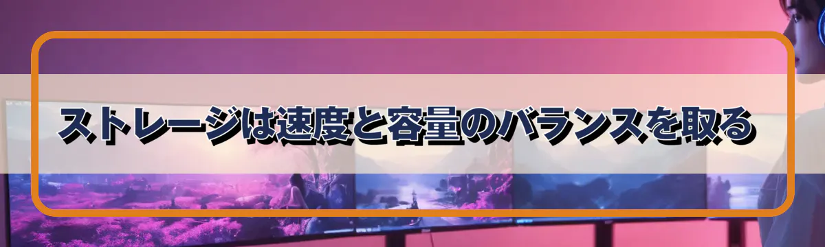 ストレージは速度と容量のバランスを取る
