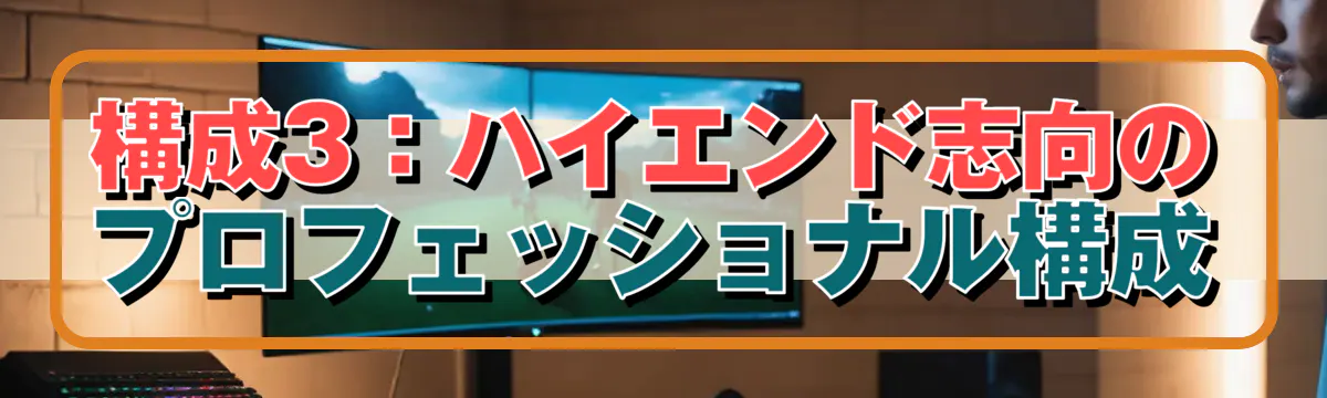 構成3:ハイエンド志向のプロフェッショナル構成