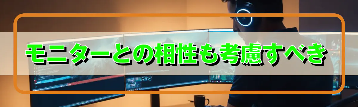 モニターとの相性も考慮すべき