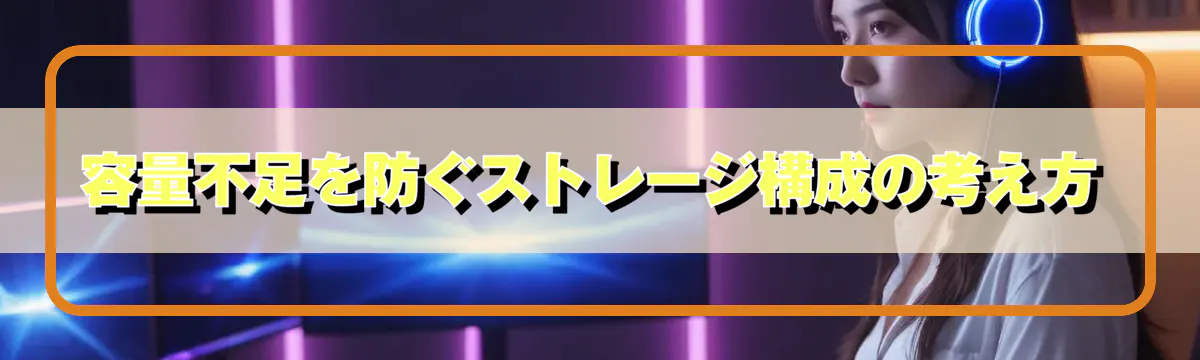 容量不足を防ぐストレージ構成の考え方