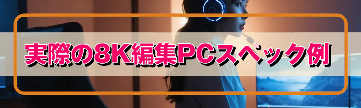 実際の8K編集PCスペック例