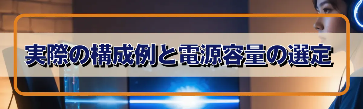 実際の構成例と電源容量の選定