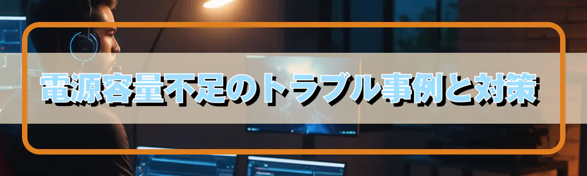 電源容量不足のトラブル事例と対策