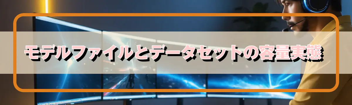 モデルファイルとデータセットの容量実態