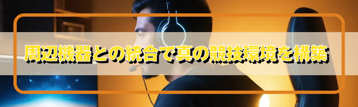 周辺機器との統合で真の競技環境を構築