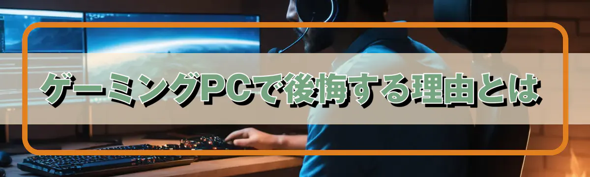 ゲーミングPCで後悔する理由とは