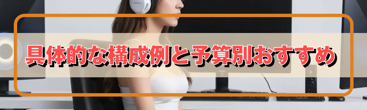 具体的な構成例と予算別おすすめ