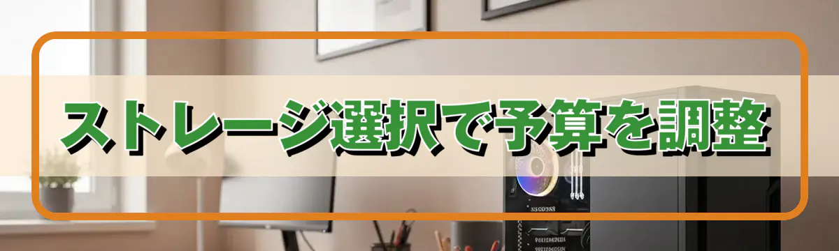 ストレージ選択で予算を調整