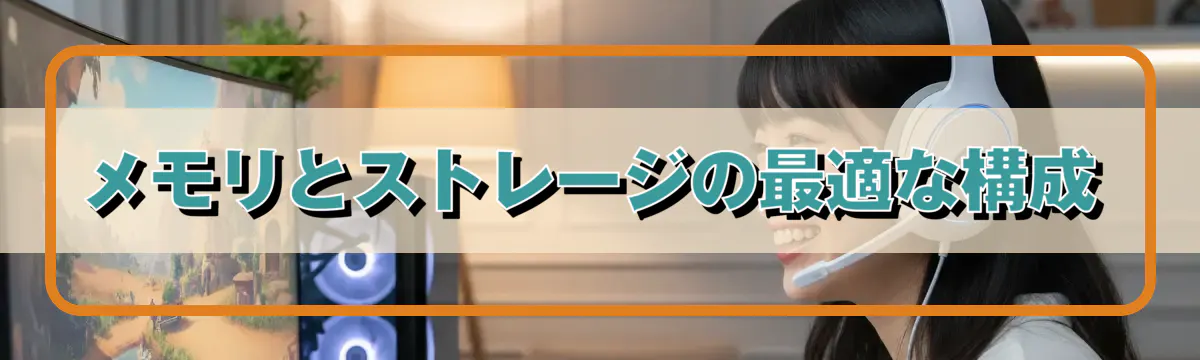 メモリとストレージの最適な構成