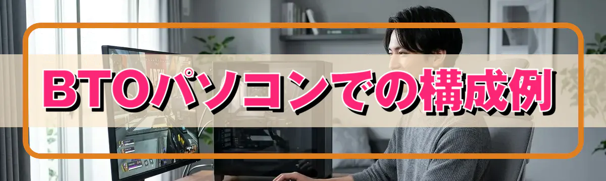BTOパソコンでの構成例