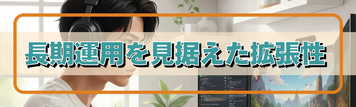 長期運用を見据えた拡張性