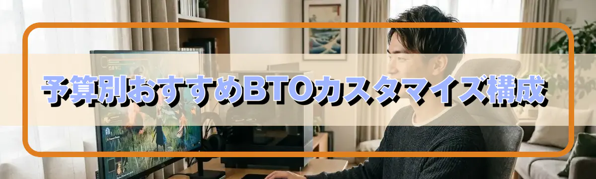 予算別おすすめBTOカスタマイズ構成