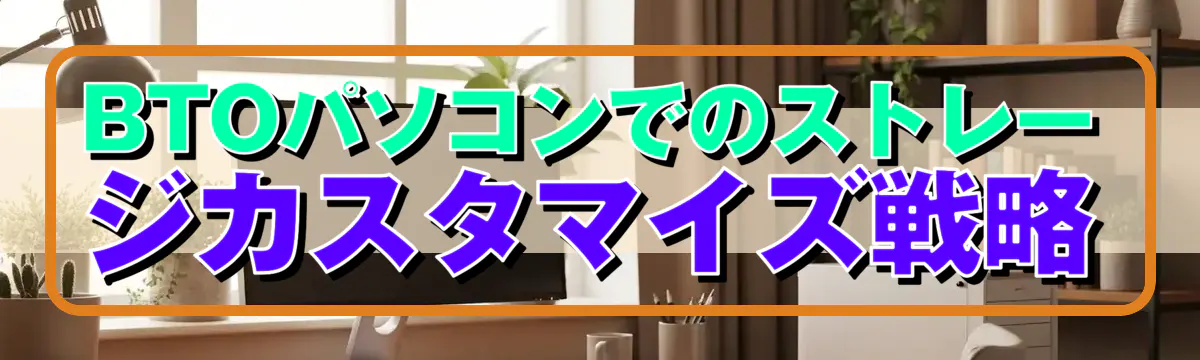 BTOパソコンでのストレージカスタマイズ戦略