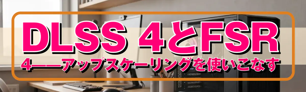 DLSS 4とFSR 4——アップスケーリングを使いこなす