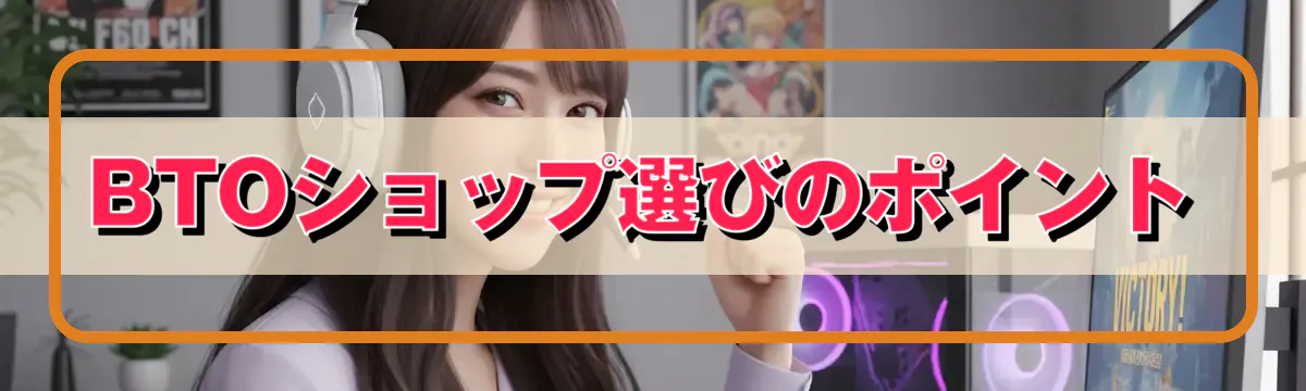 BTOショップ選びのポイント