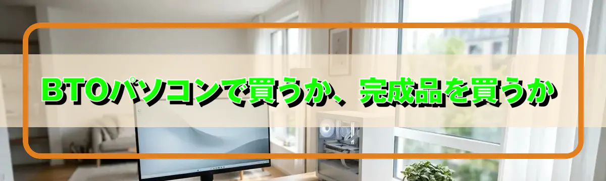 BTOパソコンで買うか、完成品を買うか