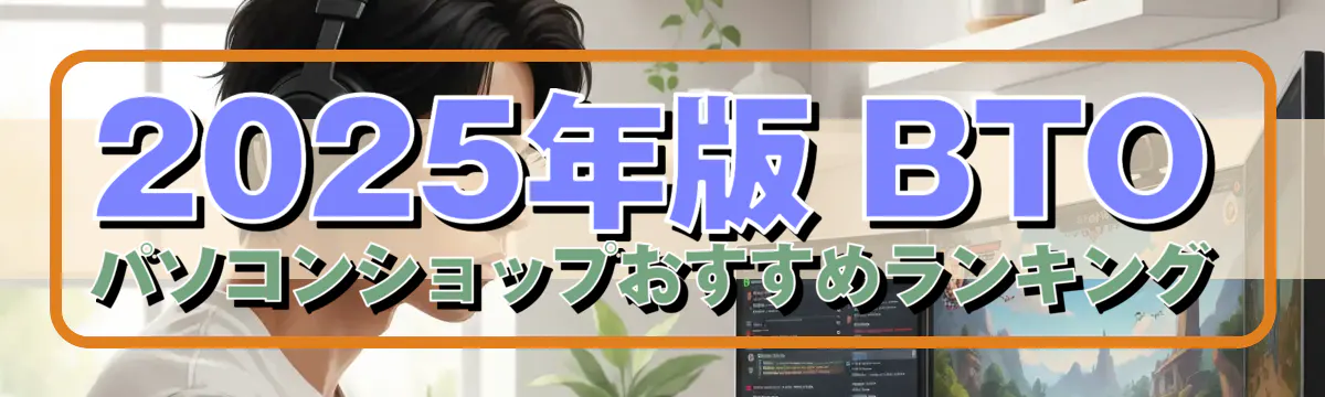 2025年版 BTOパソコンショップおすすめランキング