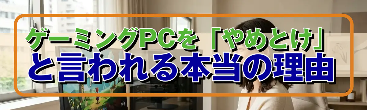 ゲーミングPCを「やめとけ」と言われる本当の理由